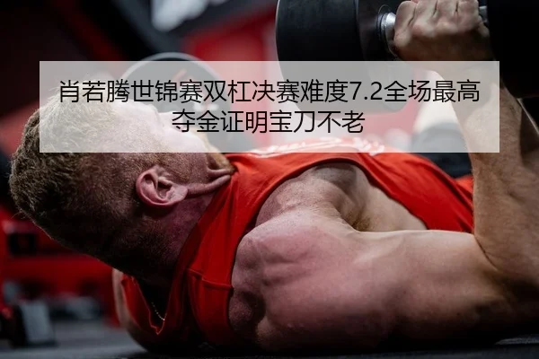 肖若腾世锦赛双杠决赛难度7.2全场最高夺金证明宝刀不老